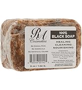 RA Cosmetics 100% Black Facial Soap Natural Healing Cleansing Bar