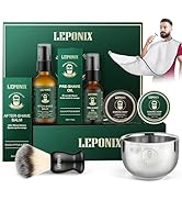 Shaving Kit for Men, Mens Shaving Kit Include Eucalyptus & Mint Pre-Shave Oil, After Shave Balm, ...