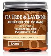 Qhemet Biologics Tea Tree & Lavender Therapeutic Pomade - Soothing Anti-Dandruff Pomade and Scalp...