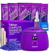 Wokaar Full Body Waxing Kit for Women Men, NEW 17.6 oz Wax Beads,Gentle, Hypoallergenic,Per Month...