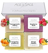 Fruity Natural Soap for Women - Handmade Artisan Soap Gift Set w/ Essential Oil - 100% All Organi...