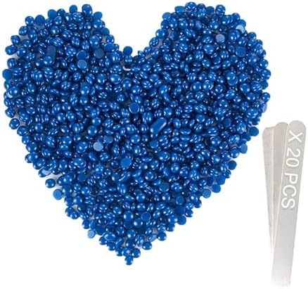 PURPLESKY Waxing Beads for Hair Removal - 2.5LB Coarse Hard Wax with Sea Salt Scent, Sticks for Bikini, Facial, Leg, Back and Chest