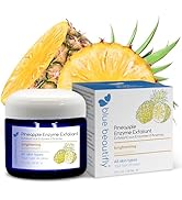 Blue Beautifly Pineapple Enzyme Face Exfoliator - Enriched with Bromelain & Papain Enzymes - Plan...