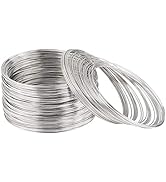 800 Loops Silver Memory Wire 22 Gauge Jewelry Wire Beading Wire for Jewelry Making, Rings, Neckla...