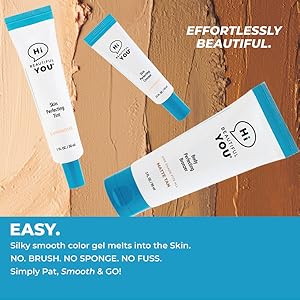 Easy to appy Skin and Body Perfectors.  Simply Pat Smooth and Go.