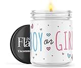 Uncommon Flame 100% USA Handmade Non-toxic Soy Wax Candle - Baby Girl Gender Reveal Transforms Pink when Lit, Floral Scent, 120hr Burn, Soot Free, Cotton Wick, 16oz (Toys, Inner Peace)