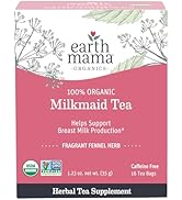 Earth Mama Organic Milkmaid Tea | Lactation Support Herbal Tea Bags for Breastfeeding, Decaf Lac...