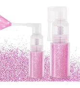 MEICOLY Pink Hair and Body Glitter Spray,Shinny Sparkle Glitter Spray for Clothes,Loose Shimmer H...
