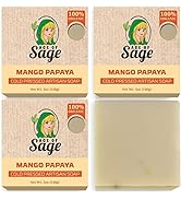 Age of Sage Natural Bar Soap Gift Set for Women - Vegan Bath Handmade Cold Process Artisan Soap w...