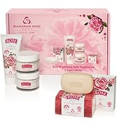 Bulgarian Rose Brightenning Daily Regimen 5 Piece Gift Set - Rose Day Cream, Rose Night Cream, Ex...