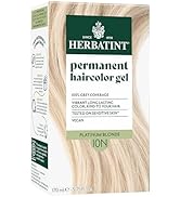 Herbatint Permanent Haircolor Gel, 10N Platinum Blonde, Alcohol Free, Vegan, 100% Grey Coverage -...