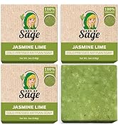 Age of Sage Natural Bar Soap Gift Set for Women - Vegan Bath Handmade Cold Process Artisan Soap w...