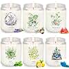 6 Pack Candles for Home Scented, 37.8 oz 300 Hour Long Lasting Candles,Aromatherapy Candles for Women Gifts, Natural Non Toxic Soy Candle Set Lavender/Vanilla Coconut/Lemon/Ocean/Mint/Watermelon