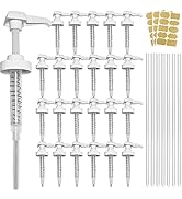 24 Pack Gallon Jug Pump Dispenser 38-400 White Pump for Gallon Jug - 7cc Lotion Gallon Shampoo Pu...