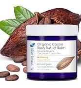 Blue Beautifly USDA Certified Organic Cacao Body Butter Balm - Soothes. Softens. Moisturizes. - R...