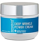 Natural Power Deep Wrinkle Cream for Face | w/Jojoba, Hyaluronic Acid & Peptides | Works to Reduc...