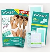 108 Centella Asiatica Wax Strips for Hair Removal, Hypoallergenic Waxing Strips Kit for Face, Eye...