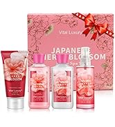 Vital Luxury Bath & Body Kit, 3 Fl Oz, Ideal Skincare Gift Home Spa Set, Includes Body Lotion, Sh...