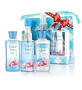 Vital Luxury Bath & Body Care Travel Set - Home Spa Set with Body Lotion, Shower Gel and Fragranc...