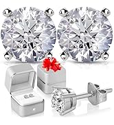 IGI Certified 0.5 to 1 Carat Lab Grown Diamond Stud Earrings for Women And Men In Platinum Or Gol...