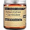 KOTKAS Lavender Eucalyptus Scented Candles - 8oz Natural Scented Soy Candles Non Toxic, Aromatherapy Eucalyptus Lavender Candles Gifts for Women Bath Relaxing Calming Soothing Relaxation Stress Relief