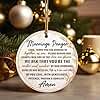 Marriage Prayer Ornament 2025 – Christmas Married, Gifts for Newlyweds, Wedding for Couple, Religious Christian Ornament for Marriage Blessing (HC-9)