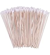 400 Count 6 Inch Long Cotton Swabs with Wooden Handles Cotton Tipped Applicator for Cleaning