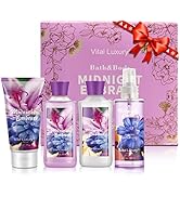 Vital Luxury Bath & Body Kit, 3 Fl Oz, Ideal Skincare Gift Home Spa Set, Includes Body Lotion, Sh...