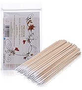 500 Count 4 Inch Pointed Cotton Swabs Precision Microblading Cotton Tipped Applicator Tattoo Perm...