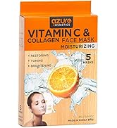 AZURE Vitamin C & Collagen Moisturizing Facial Mask- Anti Aging, Deeply Moisturizing & Firming - ...