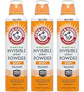 Arm & Hammer Invisible Body Powder Spray, Clear Talc-Free Body Odor & Sweat Control For Men & Wom...