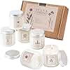 Scented Candle Gift Set for Women, Pet-Friendly 6-Pack Soy Wax Candles, 10% Essential Oils, Quick Diffusion, Long-Lasting Fragrance, 20-24H Burn, Ideal for Yoga, Relaxation, Stress Relief & Home Décor