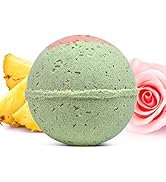 1 Organic Bath Bomb with Natural Oils, Epsom Salt, Kaolin Clay, Apricot Kernel Oil, Olive Oil for...