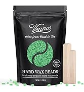 2.5lb Aloe Hard Wax Beads - Vennco Wax Beans for Coarse Hair Removal, Gentle Large Refill for Wax...