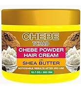 AMALICO Chebe Powder & Shea Butter Styling Cream for Men and Women Hair Growth - 100% Natural Afr...
