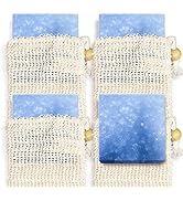 Age of Sage Natural Soap Bar w/Sisal Bag, Vegan Artisan Soap Bar Set for Men, Body Soap in Bar So...