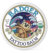 Badger - Tattoo Balm, Natural Tattoo Aftercare Salve, Tattooing Cream that Heals and Protects w/C...