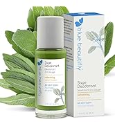 Blue Beautifly Sage Natural Deodorant for Women & Men - Combats Unpleasant Odors Botanically - No...
