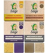 Age of Sage Natural Bar Soap Gift Set for Men and Women - Vegan Bath Handmade Cold Process Artisa...