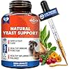 Natural Cats & Dogs Yeast Infection Anti Itch Treatment - Itchy Ears, Skin & Allergy Symptoms Relief - Reduces Inflammation & Relieves Irritation - Herbal Medicine Supplement Drops