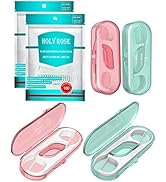 Holy Rose Dental Floss Picks,Portable Floss Case 4 Boxes with Floss Sticks,Bagged Refill Dental F...
