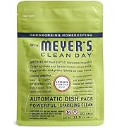 Mrs. Meyer's Clean Day's Automatic Dishwasher Pods, Lemon Verbena Scent, 20 Count