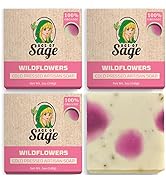 Age of Sage Natural Bar Soap Gift Set for Women - Vegan Bath Handmade Cold Process Artisan Soap w...