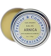 Arnica Massage Salve for Dry Cracked Hands - 100% Organic & Natural - Handmade with Calendula, Ca...