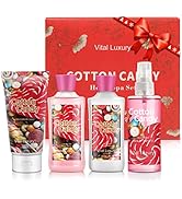 Vital Luxury Bath & Body Kit, 3 Fl Oz, Ideal Skincare Gift Home Spa Set, Includes Body Lotion, Sh...
