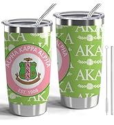 CWEGSJ Paraphernalia Sorority Gifts Sisterhood 20oz Stainless Steel Tumbler with Lid and Straw 19...