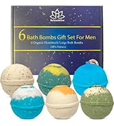 rganic Bath Bombs Gift Set for Men - Vegan Natural Ingredients - Absolutely Safe for Men