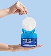 Elvira Glycolic Acid Exfoliating Facial Pads With 10% Glycolic Acid, 2% Salicylic Acid & Niacinam...