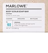 MARLOWE. No. 102 Men's Body Scrub Soap 7oz (Variety Trio) | Best Exfoliating Bar for Men | Made w...