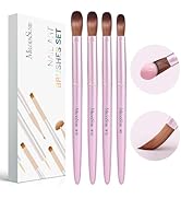 MelodySusie 4Pcs Acrylic Nail Brush Set, Size 8/12/14/16 Professional Nail Brushes for Acrylic Ap...